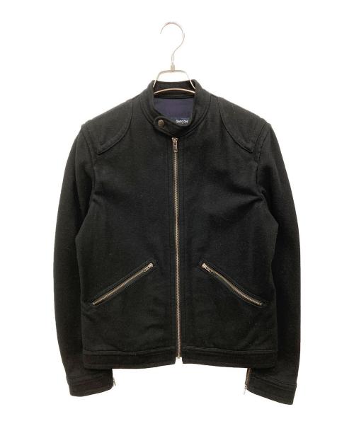 COMME des GARCONS HOMME（コムデギャルソン オム）COMME des GARCONS HOMME (コムデギャルソン オム) ウールジップジャケット ブラック サイズ:Mの古着・服飾アイテム