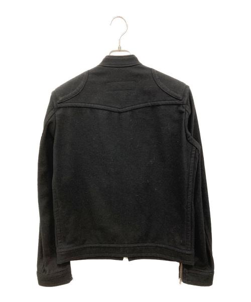 COMME des GARCONS HOMME（コムデギャルソン オム）COMME des GARCONS HOMME (コムデギャルソン オム) ウールジップジャケット ブラック サイズ:Mの古着・服飾アイテム