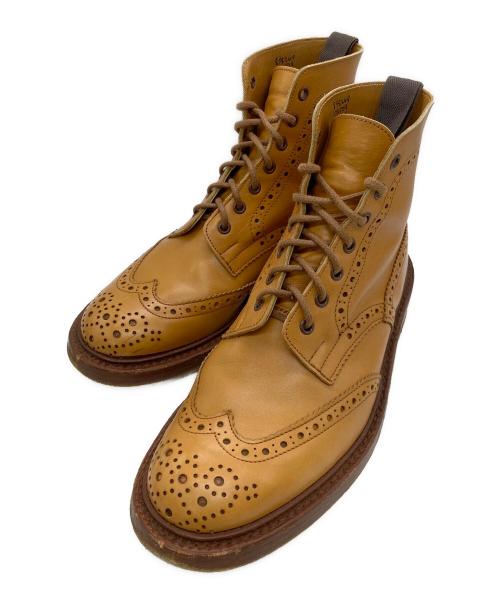 Tricker's（トリッカーズ）Tricker's (トリッカーズ) モールトン カントリー レザー ブーツ キャメル サイズ:8の古着・服飾アイテム