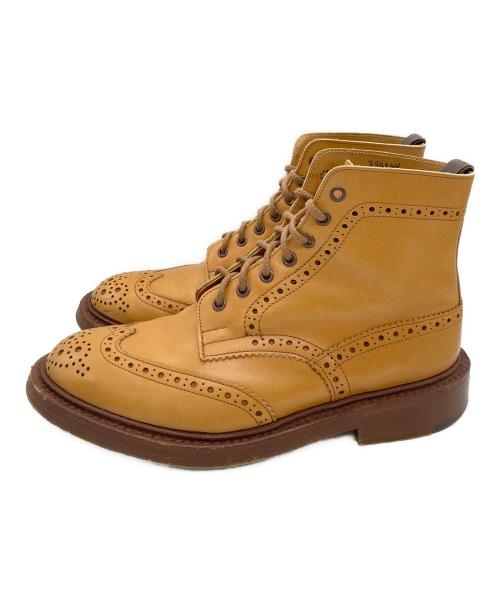 Tricker's（トリッカーズ）Tricker's (トリッカーズ) モールトン カントリー レザー ブーツ キャメル サイズ:8の古着・服飾アイテム