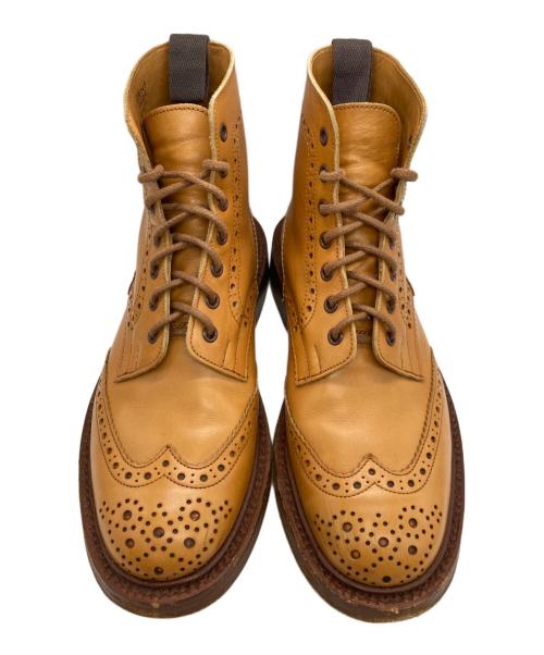Tricker's（トリッカーズ）Tricker's (トリッカーズ) モールトン カントリー レザー ブーツ キャメル サイズ:8の古着・服飾アイテム