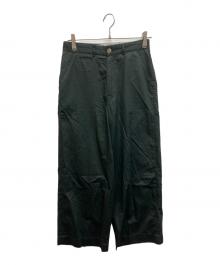 45rpm（45アールピーエム）の古着「コットンワイドパンツ」｜グリーン