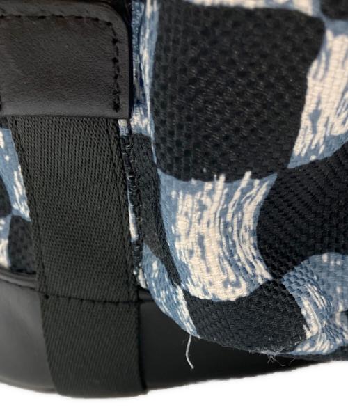 COACH（コーチ）COACH (コーチ) Terrain Trek Pack with Graphic Checker Print ブラック×ブルーの古着・服飾アイテム