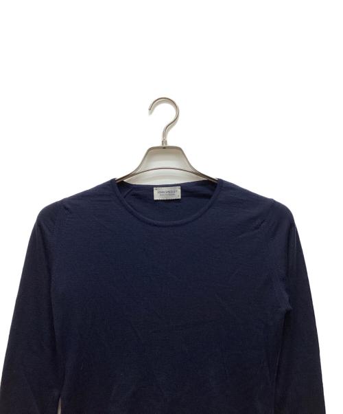 JOHN SMEDLEY（ジョンスメドレー）JOHN SMEDLEY (ジョンスメドレー) ウールニット ネイビー サイズ:Mの古着・服飾アイテム