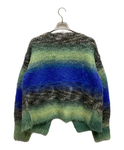 PERVERZE（パーバーズ）PERVERZE (パーバーズ) Gradient Stripe Wide Cardigan マルチカラー サイズ:Fの古着・服飾アイテム