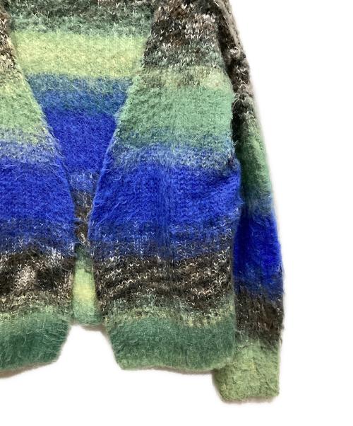 PERVERZE（パーバーズ）PERVERZE (パーバーズ) Gradient Stripe Wide Cardigan マルチカラー サイズ:Fの古着・服飾アイテム