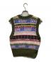 GANNI (ガニー) Graphic V-neck Vest グリーン サイズ:M：8000円