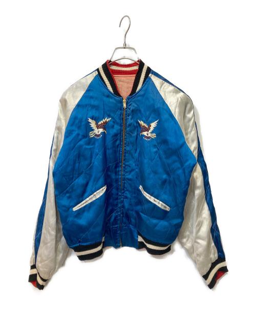 VINTAGE（ヴィンテージ）VINTAGE (ヴィンテージ) リバーシブルスカジャン ピンク×ブルー サイズ:不明の古着・服飾アイテム