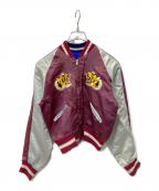 VINTAGEヴィンテージ）の古着「スーベニアジャケット」｜パープル×グレー