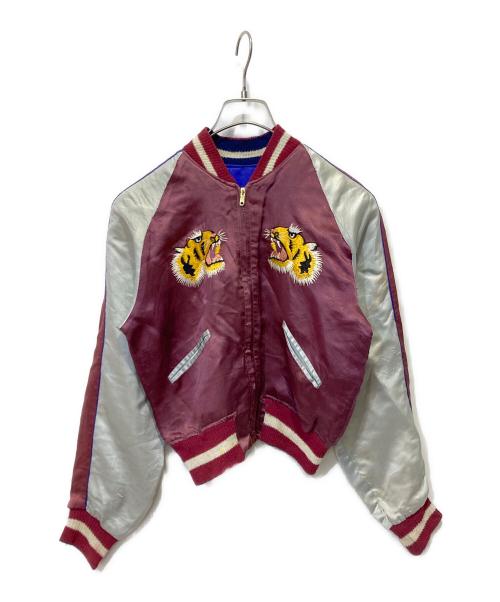 VINTAGE（ヴィンテージ）VINTAGE (ヴィンテージ) スーベニアジャケット パープル×グレー サイズ:不明の古着・服飾アイテム