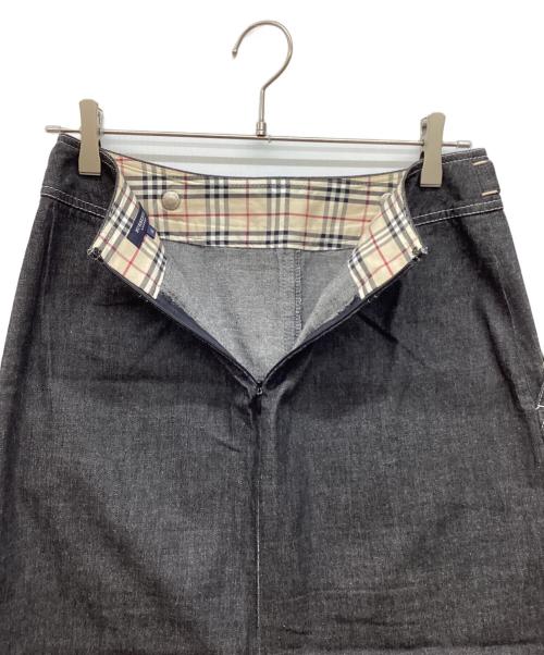 BURBERRY LONDON（バーバリーロンドン）BURBERRY LONDON (バーバリーロンドン) ロングデニムスカート ブラック サイズ:42の古着・服飾アイテム