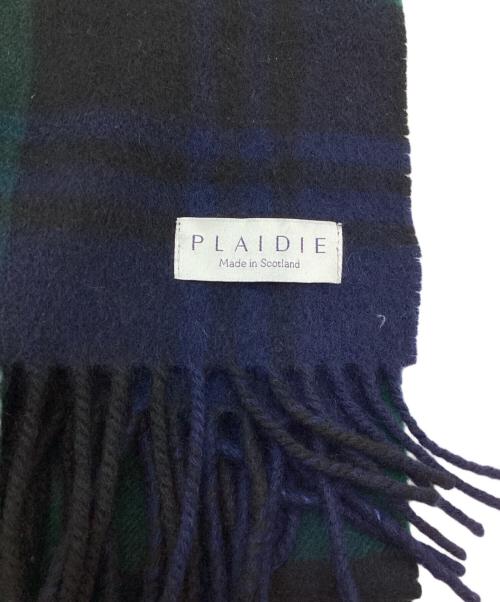 PLAIDIE（プレディー）PLAIDIE (プレディー) 大判ストール ネイビーの古着・服飾アイテム