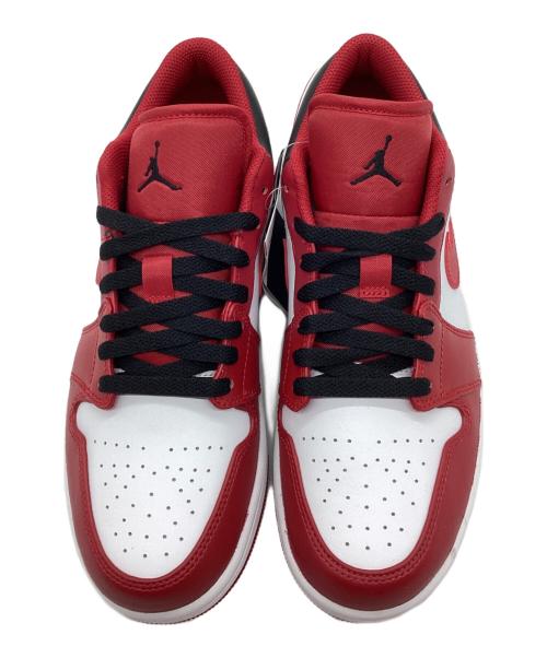 NIKE（ナイキ）NIKE (ナイキ) AIR JORDAN 1 LOW レッド×ホワイト サイズ:26 未使用品の古着・服飾アイテム