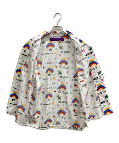 Cactus Plant Flea Market（カクタスプラントフリーマーケット）cactus plant flea market (カクタスプラントフリーマーケット) CROP ALOHA LSD SHIRT ホワイト サイズ:2の古着・服飾アイテム