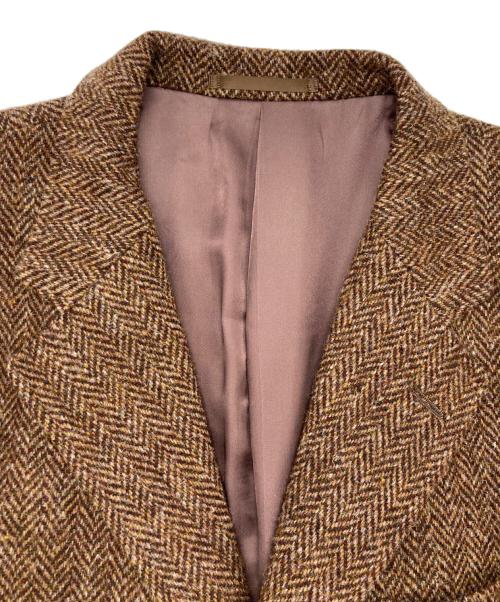 DANIEL CREMIEUX（ダニエルクレミュー）DANIEL CREMIEUX (ダニエルクレミュー) Harris Tweed (ハリスツイード) ウールツイードジャケット ブラウン サイズ:48の古着・服飾アイテム