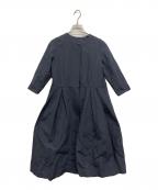 KEISUZUKIケイスズキ）の古着「ミカド ベルテットロングワンピースコート」｜ネイビー
