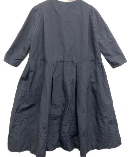 KEISUZUKI（ケイスズキ）KEISUZUKI (ケイスズキ) ミカド ベルテットロングワンピースコート ネイビー サイズ:Freeの古着・服飾アイテム