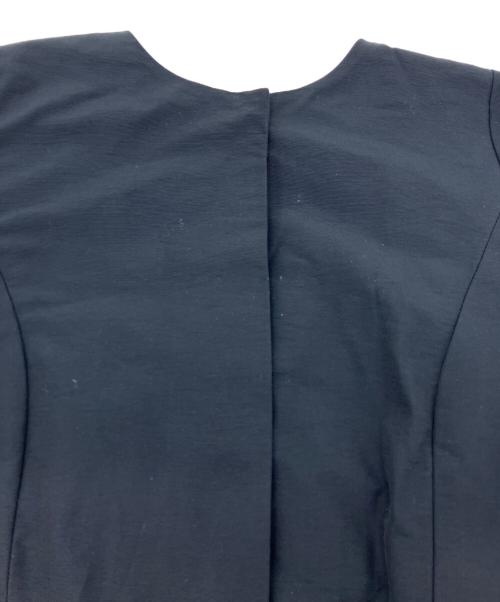 KEISUZUKI（ケイスズキ）KEISUZUKI (ケイスズキ) ミカド ベルテットロングワンピースコート ネイビー サイズ:Freeの古着・服飾アイテム