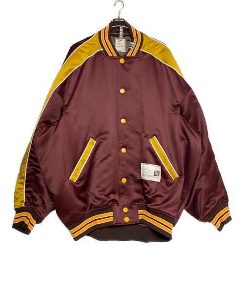 Maison MIHARA YASUHIRO（メゾン ミハラ ヤスヒロ）Maison MIHARA YASUHIRO (メゾン ミハラ ヤスヒロ) HUGE STADIUM JACKET ボルドー サイズ:48の古着・服飾アイテム