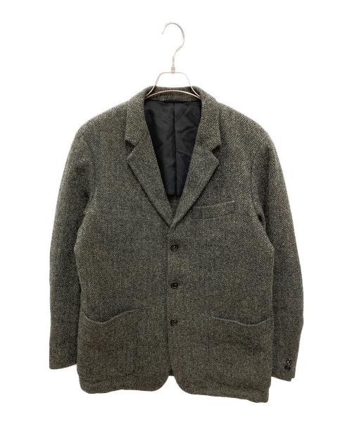 MARGARET HOWELL（マーガレットハウエル）MARGARET HOWELL (マーガレットハウエル) Harris Tweed (ハリスツイード) ヘリンボーン ジャケット グレー サイズ:XLの古着・服飾アイテム