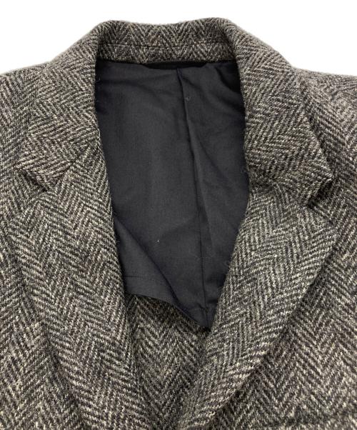 MARGARET HOWELL（マーガレットハウエル）MARGARET HOWELL (マーガレットハウエル) Harris Tweed (ハリスツイード) ヘリンボーン ジャケット グレー サイズ:XLの古着・服飾アイテム