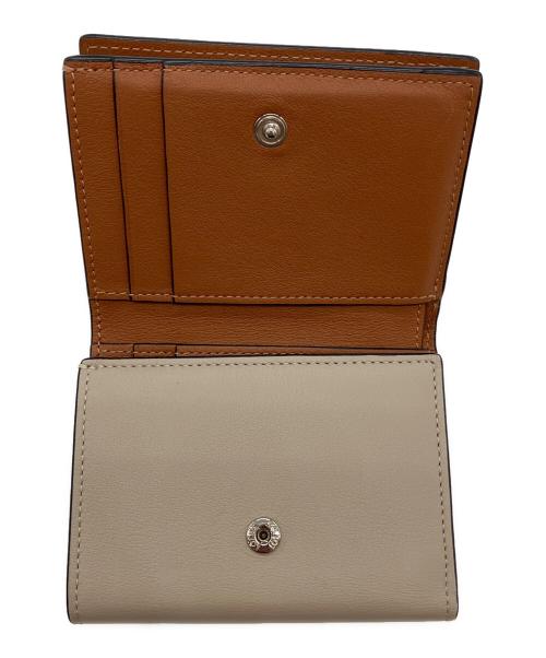 LOEWE（ロエベ）LOEWE (ロエベ) 3つ折り財布 ライトオーツ×タンの古着・服飾アイテム