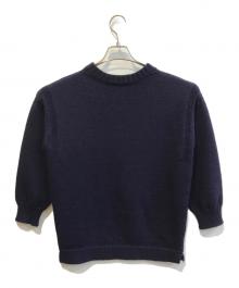 GUERNSEY WOOLLENS（ガンジーウーレンズ）の古着「ガンジーニット」｜ネイビー