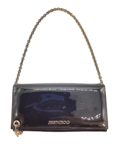 JIMMY CHOO（ジミーチュウ）JIMMY CHOO (ジミーチュウ) チェーンウォレットバッグ ブラックの古着・服飾アイテム
