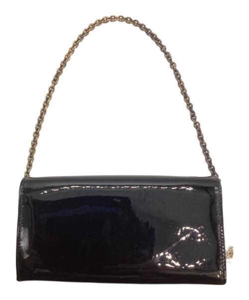JIMMY CHOO（ジミーチュウ）JIMMY CHOO (ジミーチュウ) チェーンウォレットバッグ ブラックの古着・服飾アイテム
