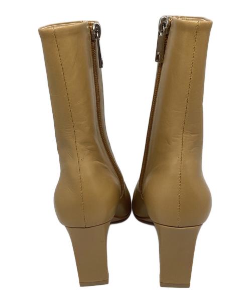 CLANE（クラネ）CLANE (クラネ) SQUARE SHORT BOOTS/スクエアショートブーツ ベージュ サイズ:36の古着・服飾アイテム