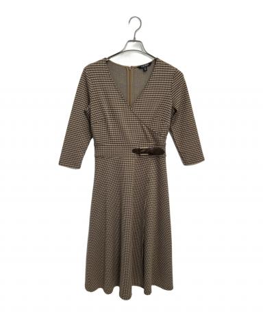 ラルフローレン 未使用級 千鳥柄 シャツワンピースM 金ボタン ロングワンピース 3090062263403029_01_4186w.jpeg