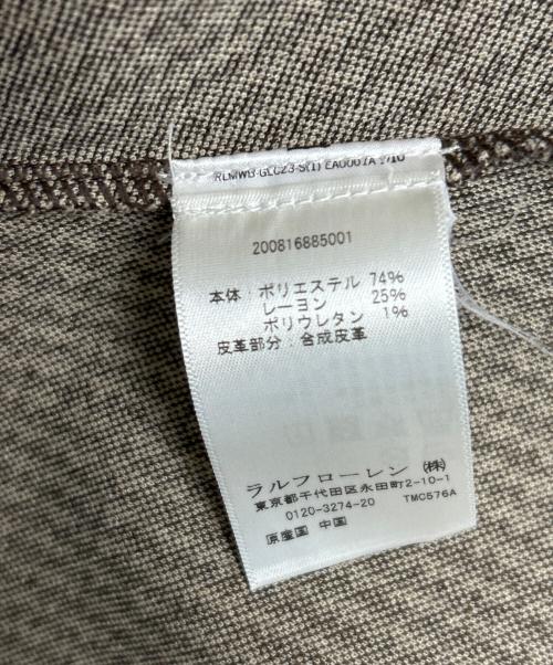 LAUREN RALPH LAUREN（ローレンラルフローレン）LAUREN RALPH LAUREN (ローレンラルフローレン) 千鳥柄カシュクールニットワンピース ベージュ サイズ:Sの古着・服飾アイテム