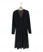 MAX&Co.マックスアンドコー）の古着「カシュクールワンピース」｜ブラック