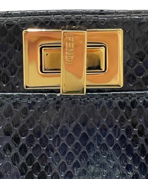 FENDI（フェンディ）FENDI (フェンディ) PEEKABOO MINI / ピーカブー ミニ ネイビー サイズ:ミニの古着・服飾アイテム