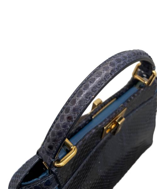 FENDI（フェンディ）FENDI (フェンディ) PEEKABOO MINI / ピーカブー ミニ ネイビー サイズ:ミニの古着・服飾アイテム