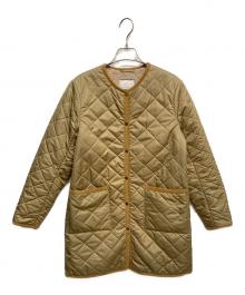 MACKINTOSH PHILOSOPHY（マッキントッシュ フィロソフィー）の古着「ノーカラーキルティングコート」｜ベージュ