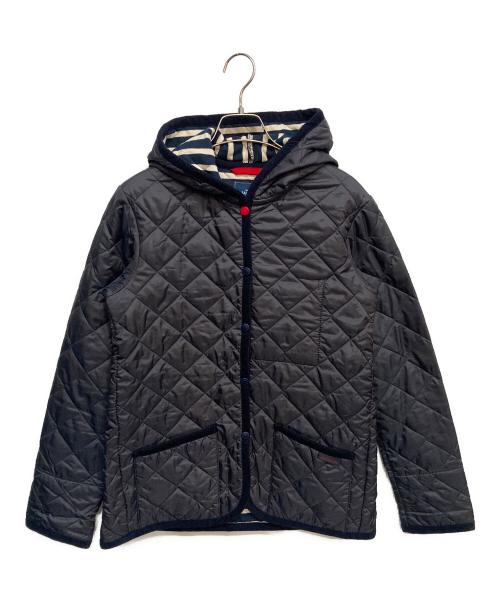 SAINT JAMES（セントジェームス）SAINT JAMES (セントジェームス) LAVENHAM (ラベンハム) フーデッドキルティングジャケット ネイビー サイズ:38の古着・服飾アイテム