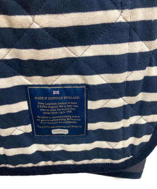 SAINT JAMES（セントジェームス）SAINT JAMES (セントジェームス) LAVENHAM (ラベンハム) フーデッドキルティングジャケット ネイビー サイズ:38の古着・服飾アイテム