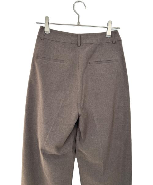 anuke（アンヌーク）anuke (アンヌーク) タックワイドパンツ ブラウン サイズ:36の古着・服飾アイテム