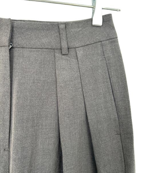 anuke（アンヌーク）anuke (アンヌーク) タックワイドパンツ ブラウン サイズ:36の古着・服飾アイテム