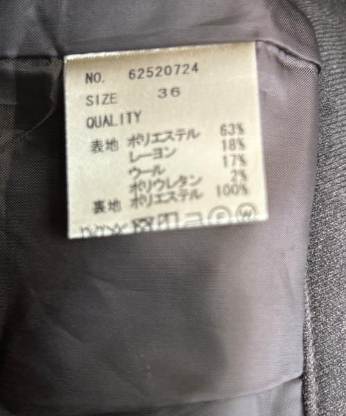 anuke（アンヌーク）anuke (アンヌーク) タックワイドパンツ ブラウン サイズ:36の古着・服飾アイテム