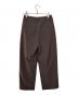anuke (アンヌーク) タックワイドパンツ ブラウン サイズ:36：7000円