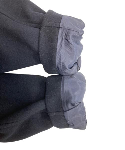 FRAY ID（フレイ アイディー）FRAY ID (フレイ アイディー) ウールリバーバルマカンコート ネイビーの古着・服飾アイテム