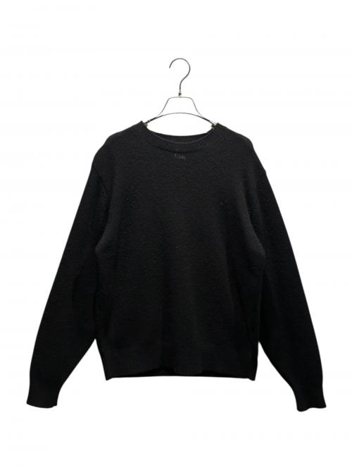 COMOLI（コモリ）COMOLI (コモリ) ラムズウールクルーネックニット ブラック サイズ:2の古着・服飾アイテム