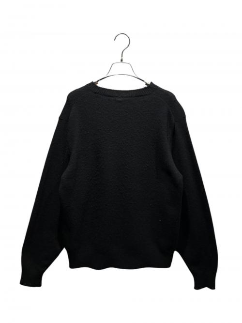 COMOLI（コモリ）COMOLI (コモリ) ラムズウールクルーネックニット ブラック サイズ:2の古着・服飾アイテム
