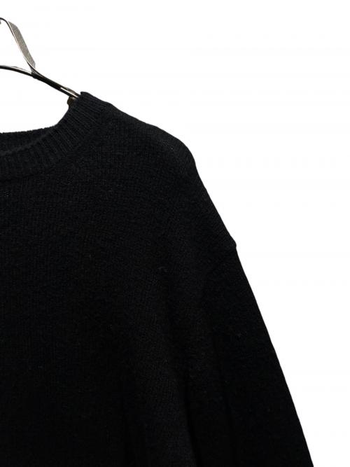 COMOLI（コモリ）COMOLI (コモリ) ラムズウールクルーネックニット ブラック サイズ:2の古着・服飾アイテム