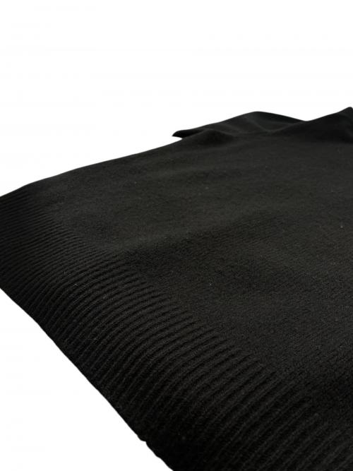 COMOLI（コモリ）COMOLI (コモリ) ラムズウールクルーネックニット ブラック サイズ:2の古着・服飾アイテム