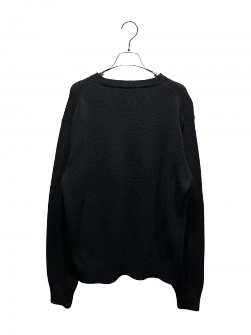 COMOLI（コモリ）COMOLI (コモリ) ラムズウールクルーネックニット ブラック サイズ:3の古着・服飾アイテム