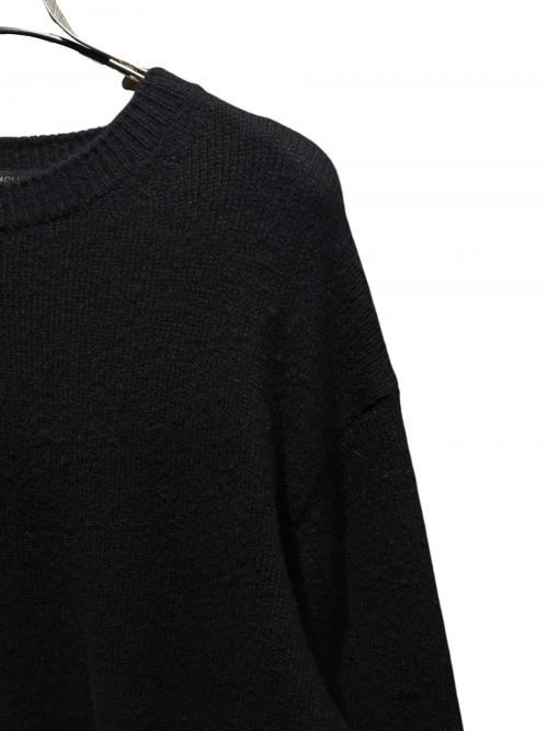 COMOLI（コモリ）COMOLI (コモリ) ラムズウールクルーネックニット ブラック サイズ:3の古着・服飾アイテム
