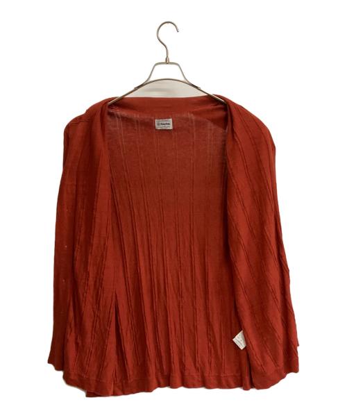 Yonetomi（ヨネトミ）Yonetomi (ヨネトミ) リネンニットシャツ レッド サイズ:3の古着・服飾アイテム
